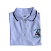 Polera Pique, con cuello, bordada. Tela y confección nacional