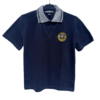 Polera Pique, con cuello, bordada. Tela y confección nacional