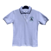 Polera Pique, con cuello, bordada. Tela y confección nacional
